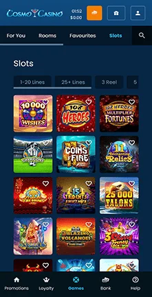 cosmo casino slot machines