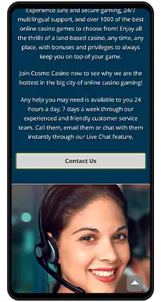 cosmo casino support